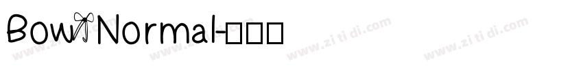 Bow Normal字体转换